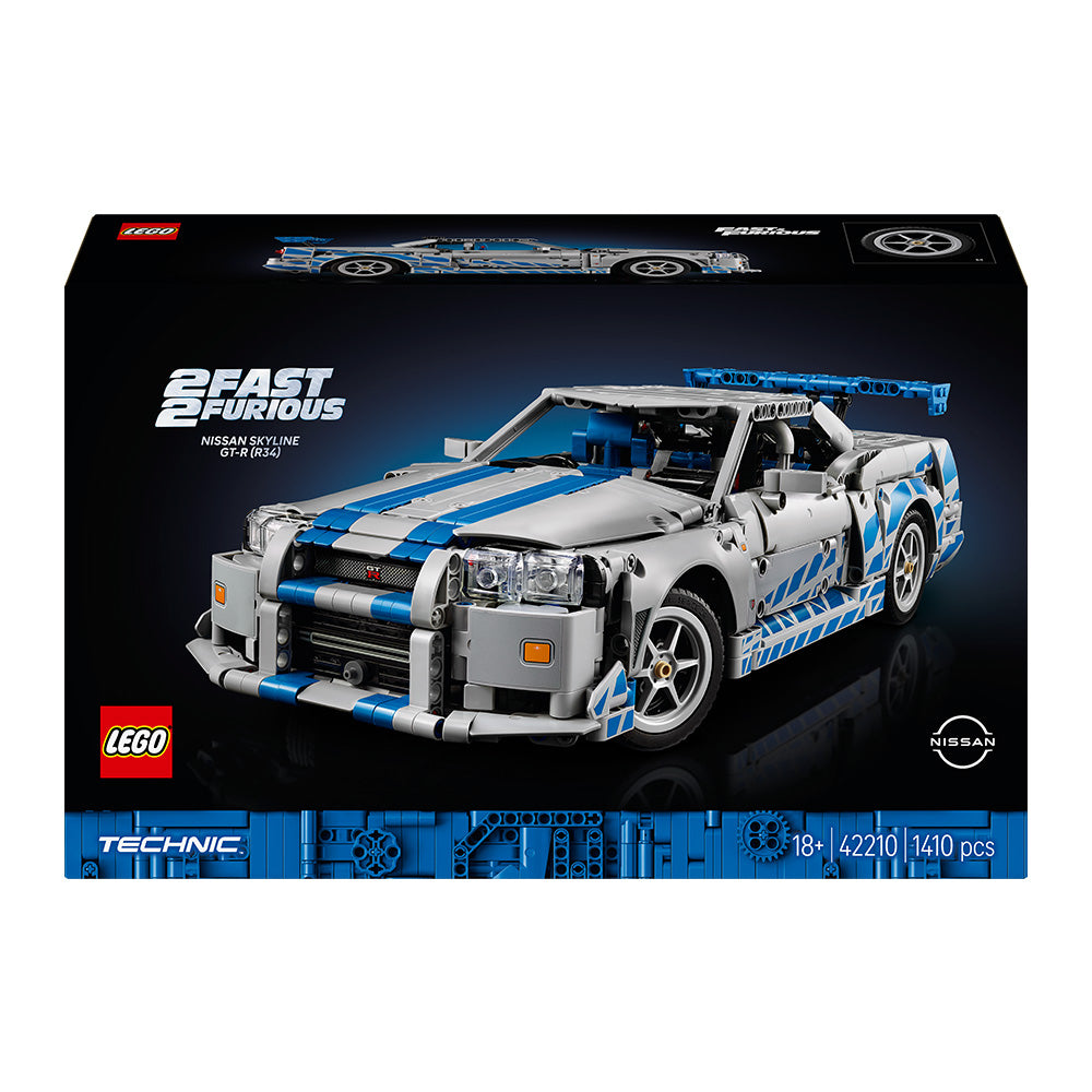 2Fast & 2Furious 3台セット LEGO® Technic™ 2 Fast 2 Furious Nissan Skyline GT-R (R34) Car