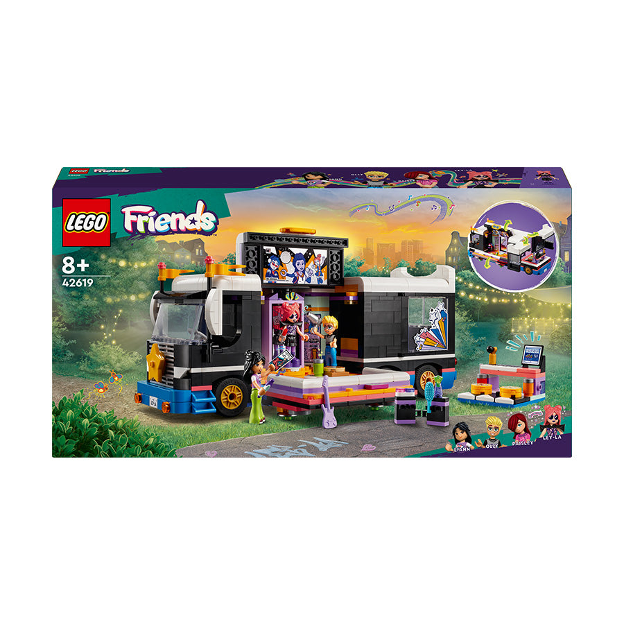 LEGO® Friends Pop Star Music Tour Bus Toy Set 42619 | Import A Toy