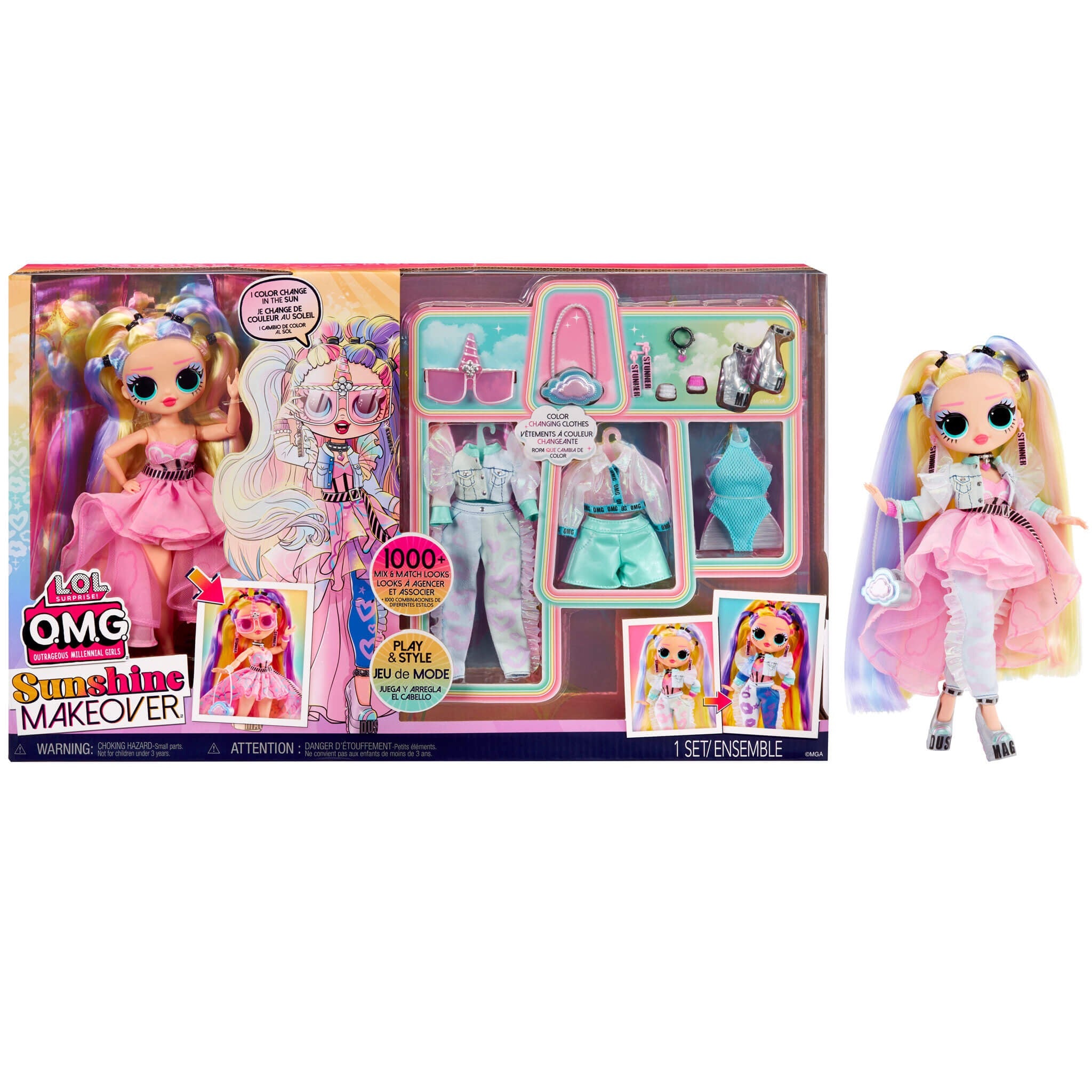 LOL Surprise OMG Sunshine Makeover Stellar Gurl Fashion Doll