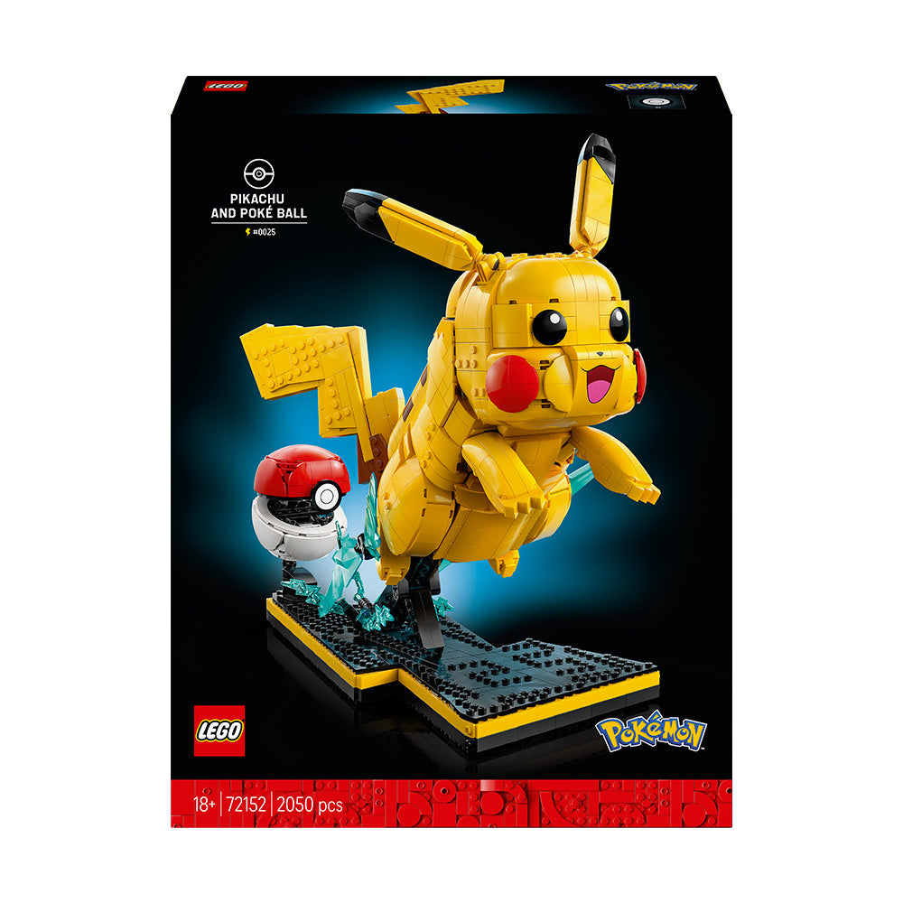 Heg.@B印MARKET / Pikachu Small LEGO® Pokémon™ Pikachu and Poké Ball Building Kit 72152 | Import A Toy
