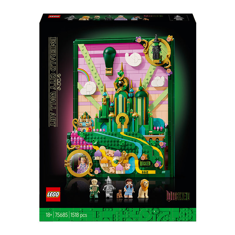 LEGO® Wicked Emerald City Wall Art Fantasy Decor Gift for Adults