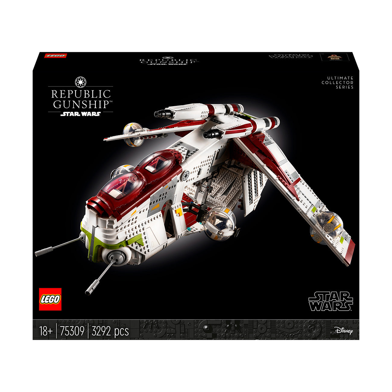 Klæbrig molekyle Muldyr LEGO® Star Wars™ Republic Gunship™ Collectible UCS Building Kit 75309 |  Importatoy