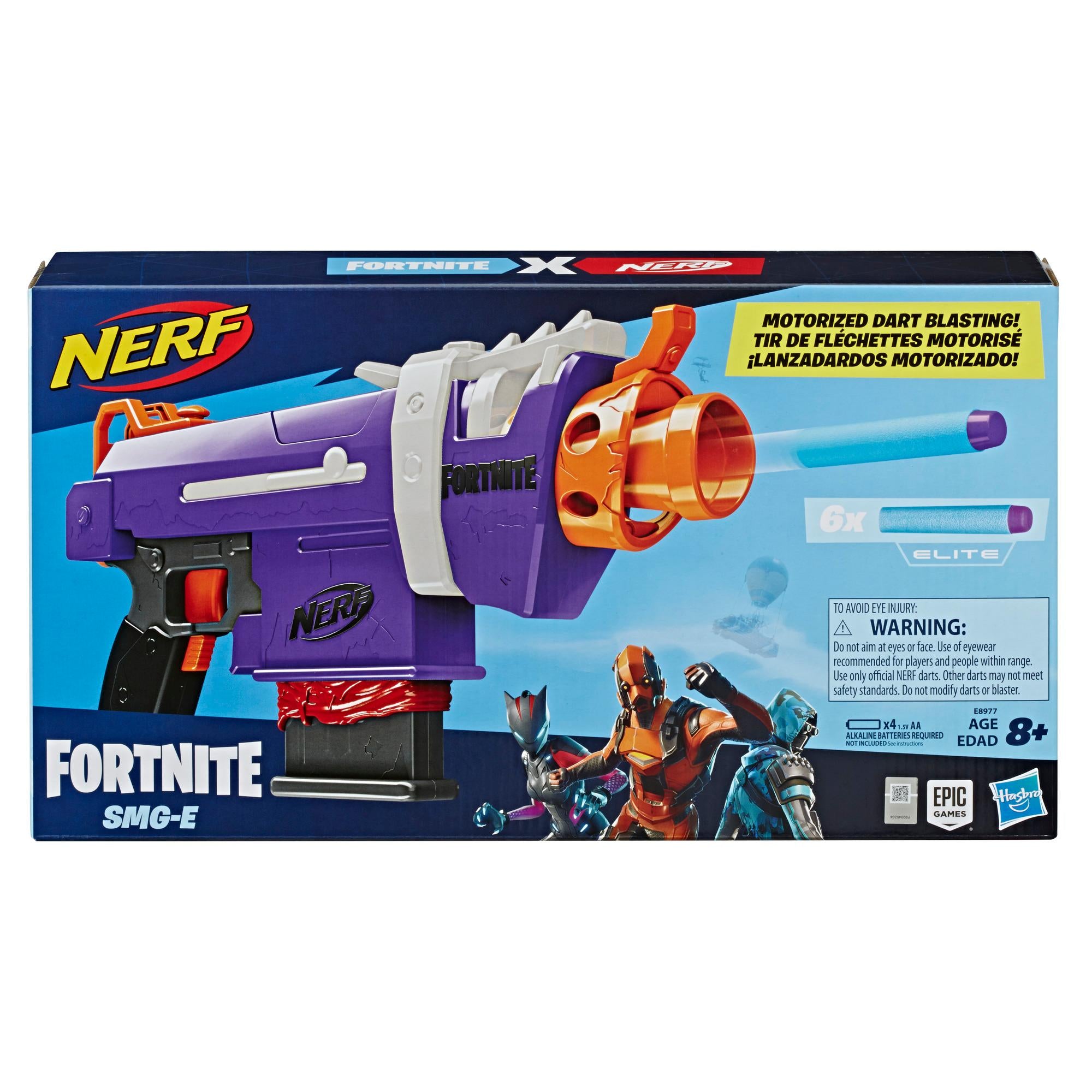NERF Fortnite Motorized Dart Blaster SMG-E | Import A Toy