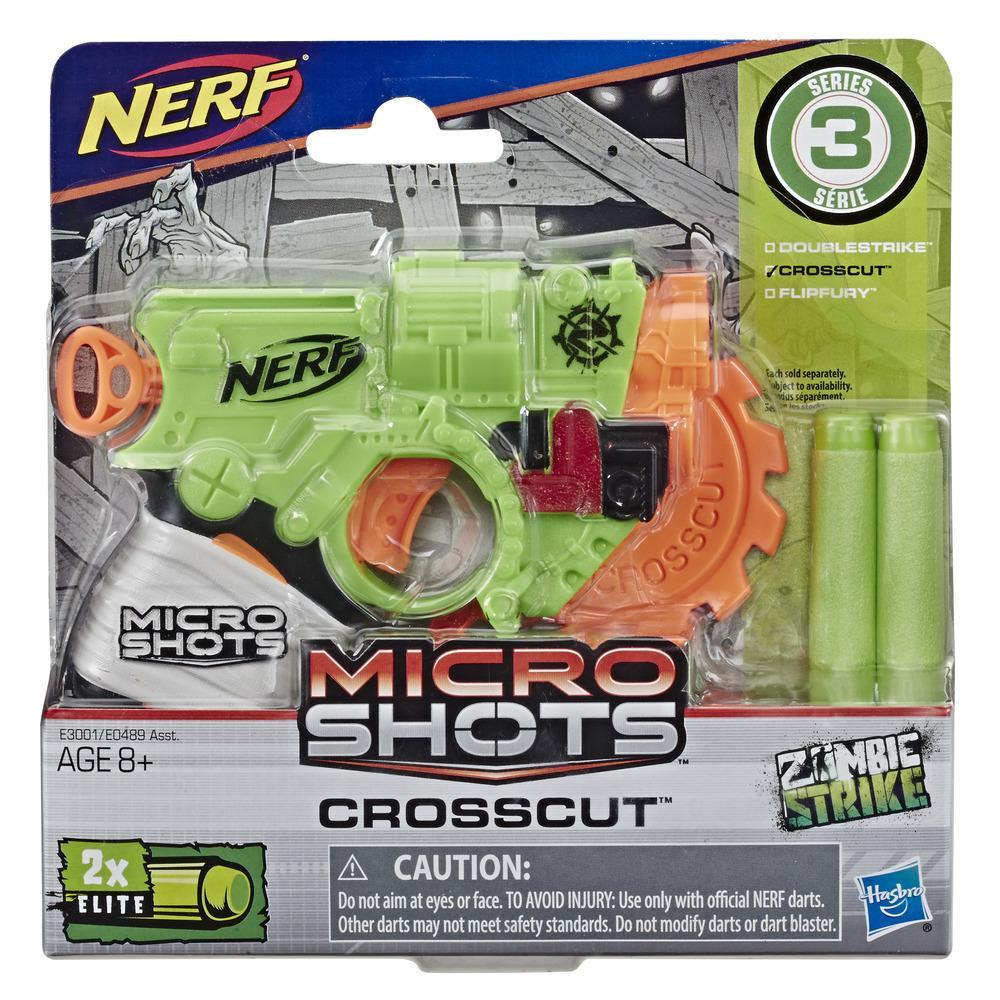 NERF MicroShots Zombie Strike Crosscut Blaster Import A Toy