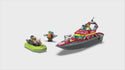 LEGO® City Fire Rescue Boat Building Toy Set 60373