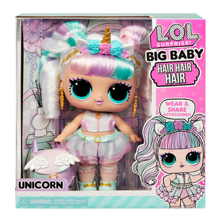 LOL Surprise Big Baby Hair Hair Hair Unicorn Large 11” Doll