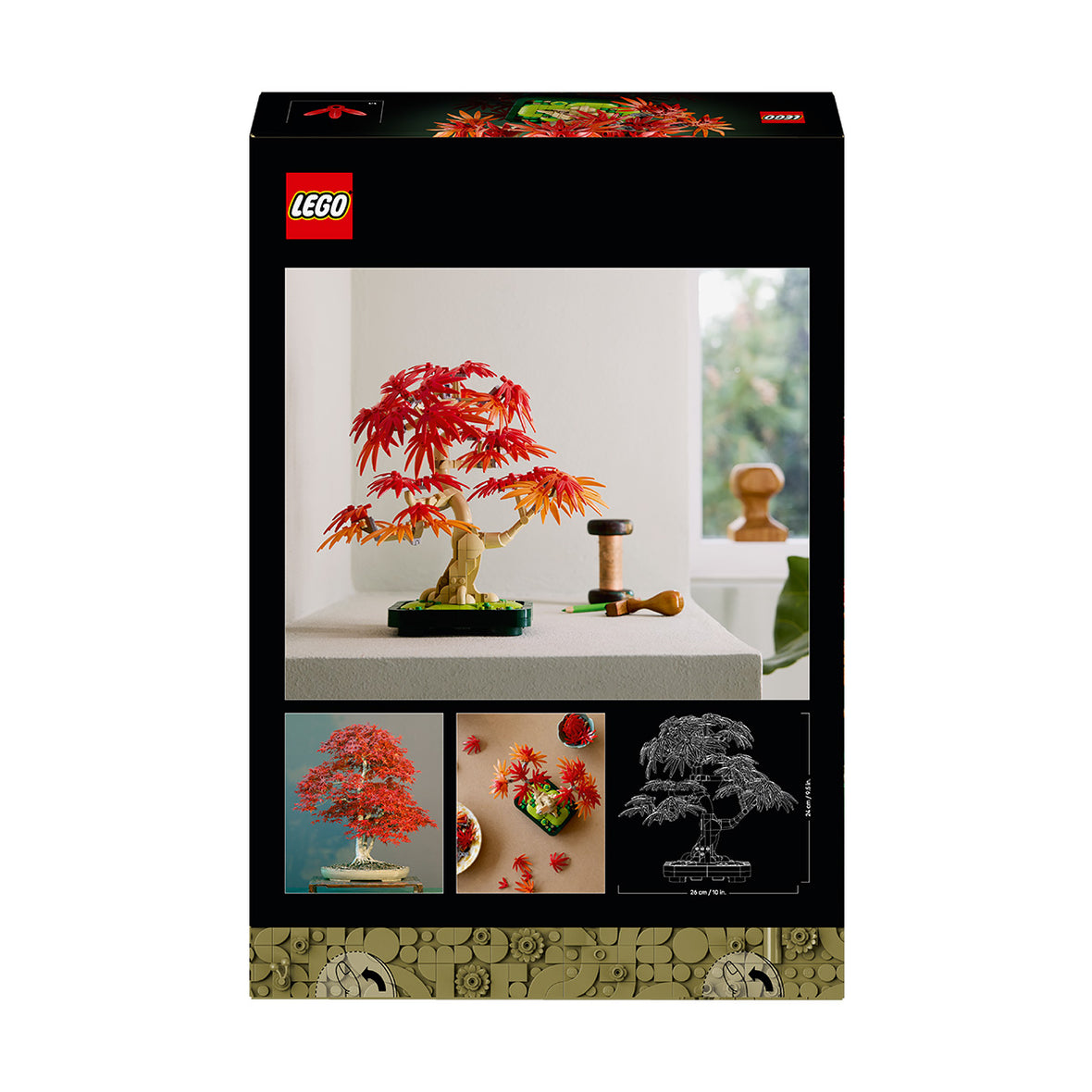 LEGO® ICONS Botanicals Japanese Red Maple Bonsai Tree Plant Decor Set 10348