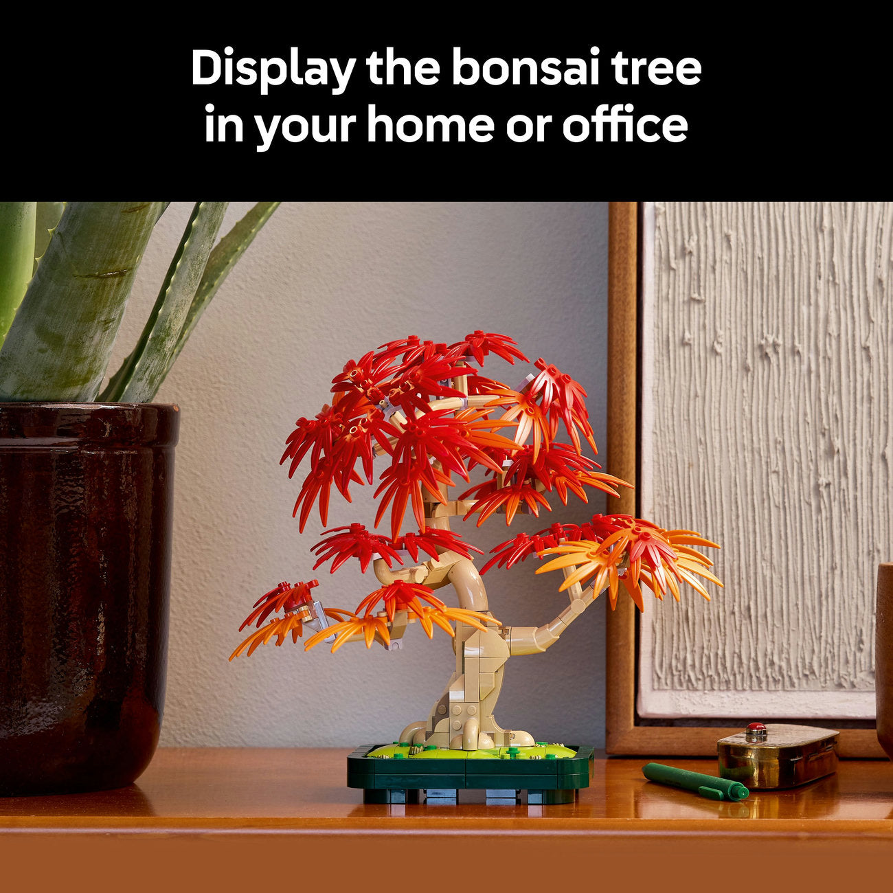 LEGO® ICONS Botanicals Japanese Red Maple Bonsai Tree Plant Decor