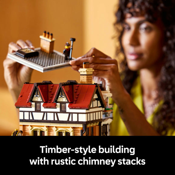 LEGO® ICONS Tudor Corner Model Building Kit for Adults 10350