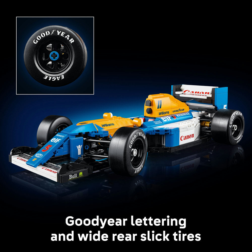 LEGO® ICONS Williams Racing FW14B & Nigel Mansell Home Office Desk