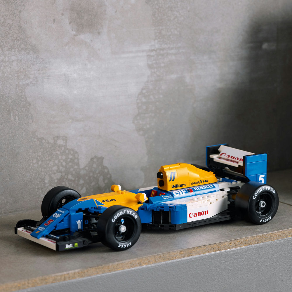 LEGO® ICONS Williams Racing FW14B & Nigel Mansell Home Office Desk