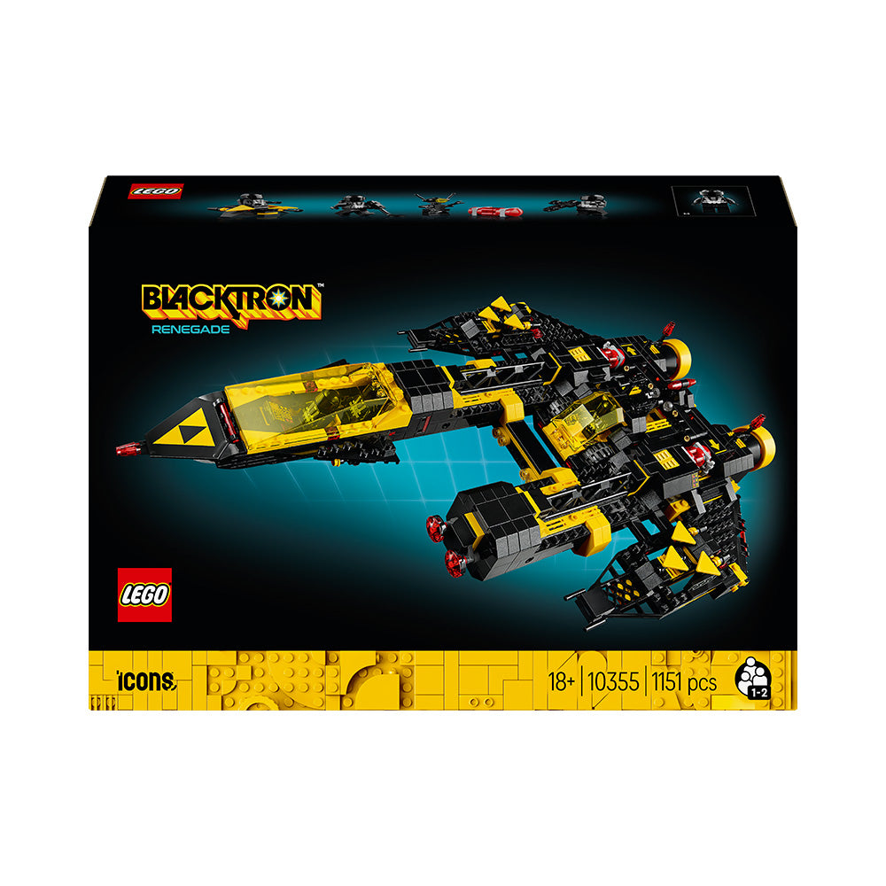 LEGO® Icons Blacktron Renegade Spaceship Model Building Kit 10355