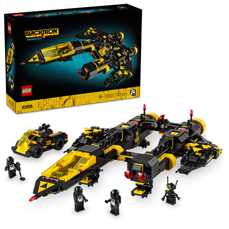 LEGO® Icons Blacktron Renegade Spaceship Model Building Kit 10355