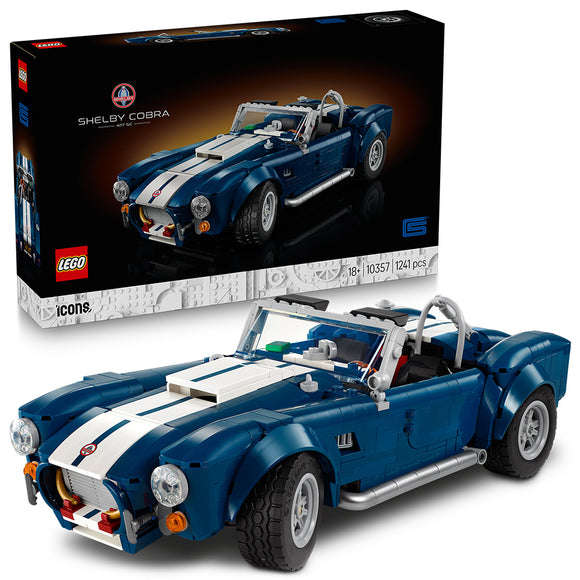 LEGO® ICONS Shelby Cobra 427 S/C Collectible Model Car Kit for Adults 10357