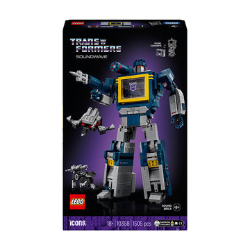 LEGO® Icons Transformers: Soundwave Model Kit Building Set for Adults 10358