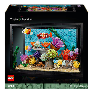LEGO® ICONS Tropical Aquarium, Fish Tank Decor Building Kit for Adults 10366