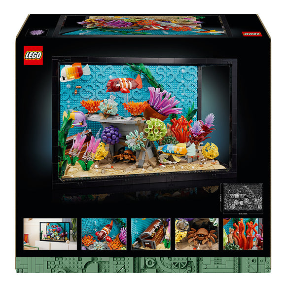 LEGO® ICONS Tropical Aquarium, Fish Tank Decor Building Kit for Adults 10366