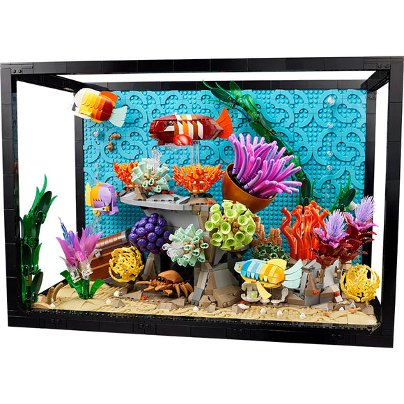 LEGO® ICONS Tropical Aquarium, Fish Tank Decor Building Kit for Adults 10366