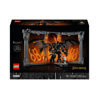 LEGO® Icons The Lord of the Rings: Balrog™ Book Nook Bookshelf Decor Kit 10367