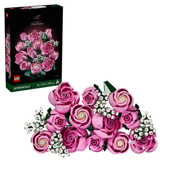 LEGO® Botanicals Bouquet of Pink Roses, Decorative Flowers 10374