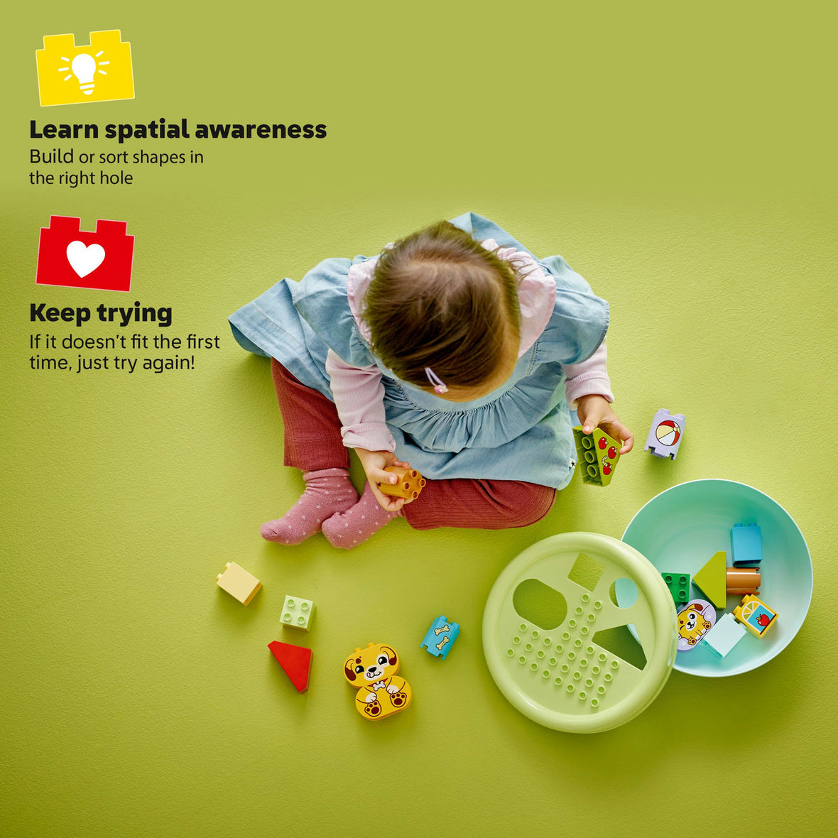 LEGO® DUPLO® My First Shape Sorter: Puppy House Toddler Learning Toy 10441