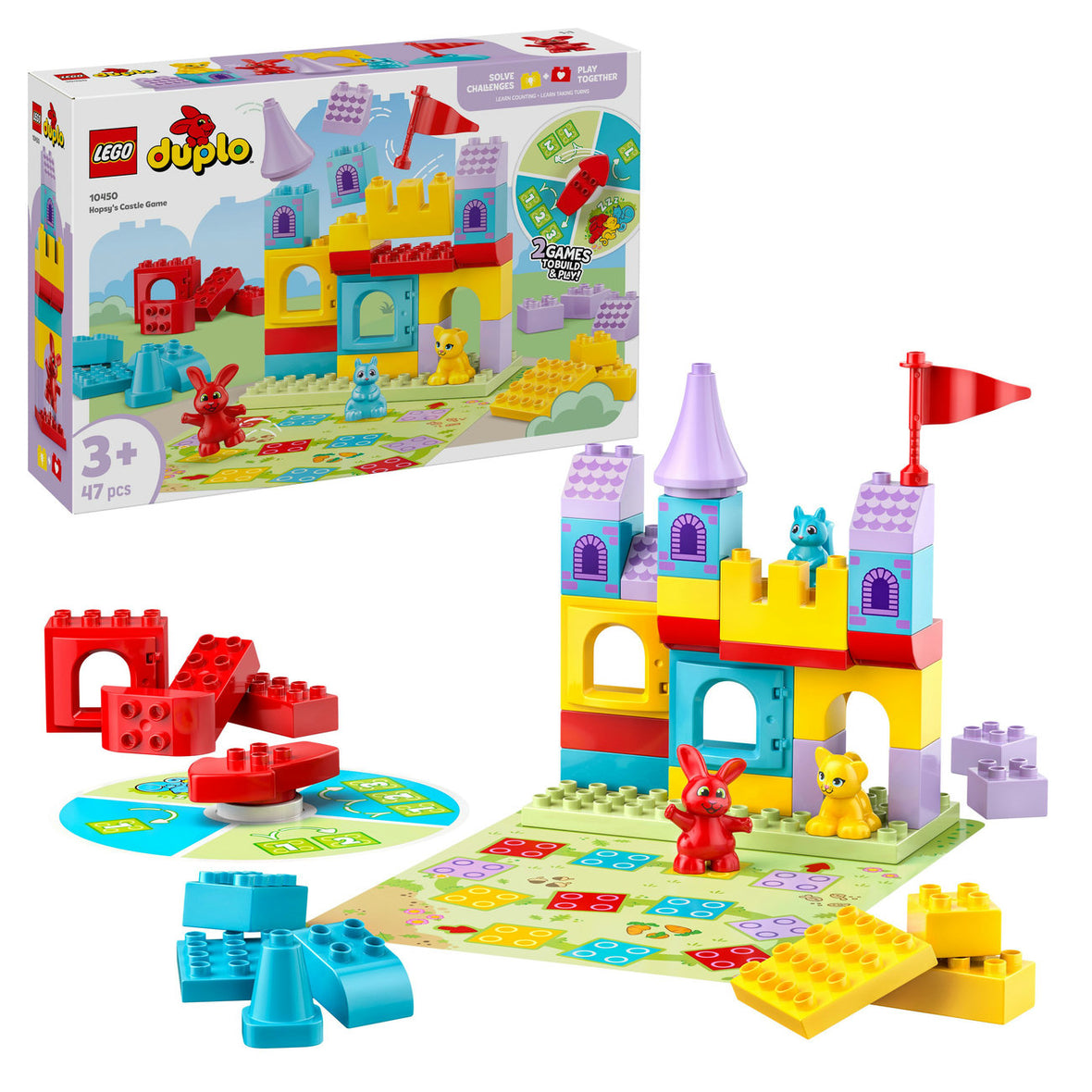 LEGO® DUPLO® Hopsy’s Castle Game Learn-Through-Play Building Toy 10450
