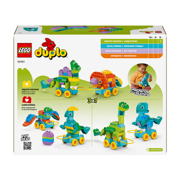 LEGO® DUPLO® Town 3in1 Dinosaurs on Wheels Learn-Through-Play Toddler Toy 10451 - 0
