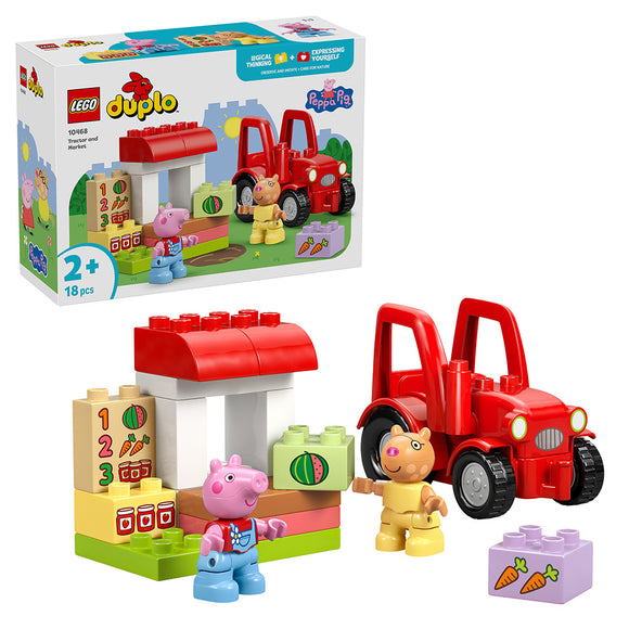 LEGO® DUPLO® Peppa Pig Tractor and Market Building Toy 10468
