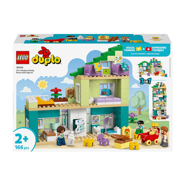 LEGO® DUPLO® Town 3 in 1 Modern Family House with Figures 10470