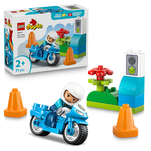 LEGO® DUPLO® Town Blue Police Motorcycle Playset 10471