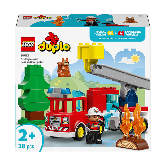 LEGO® DUPLO® Town Fire Engine with Hose and Firefighter 10473