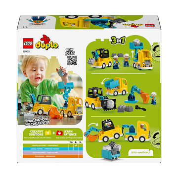 LEGO® DUPLO® Town 3 in 1 Construction Vehicles Toys 10475 - 0