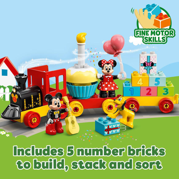 LEGO® DUPLO® ǀ Disney Mickey and Friends - Mickey & Minnie Birthday Train Building Toy 10941