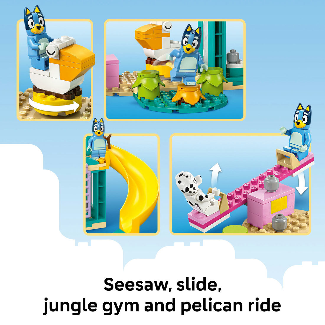 LEGO® Bluey Playground Fun with Bluey and Chloe Preschool Toy Building Kit 11201