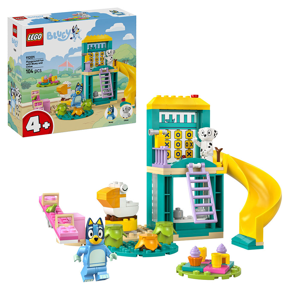 LEGO® Bluey Playground Fun with Bluey and Chloe Preschool Toy Building Kit 11201