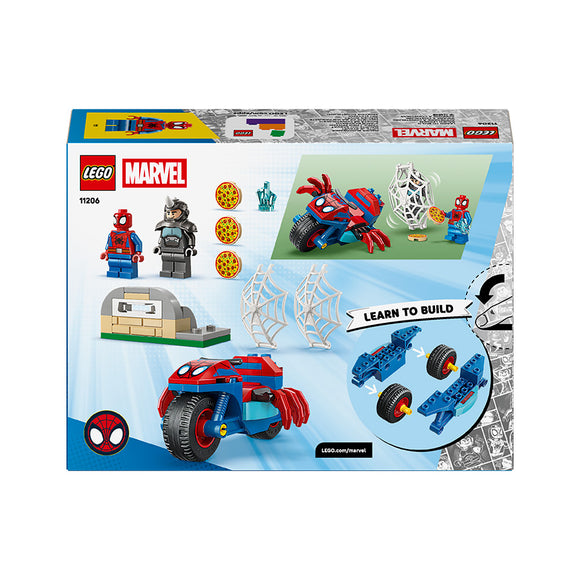 LEGO® ǀ Marvel Spidey And His Amazing Friends Spidey on his Motorcycle vs. Rhino 11206