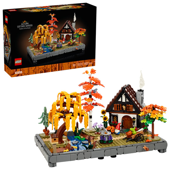 LEGO® Icons Autumn Cottage Garden Model Building Kit 11372