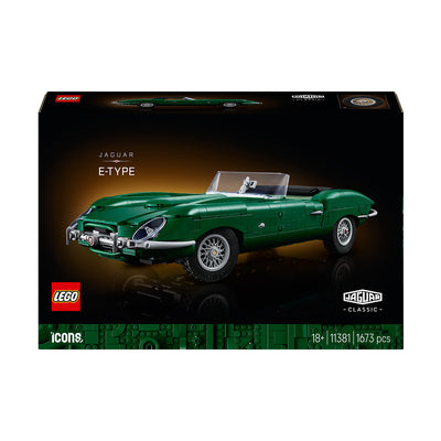 LEGO® Icons Jaguar E-Type - Classic Sports Car Model 11381