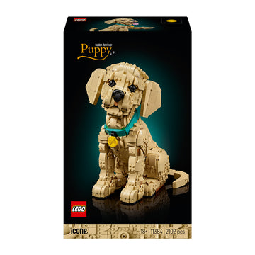 LEGO® ICONS Golden Retriever Puppy Animal Figure Building Set 11384