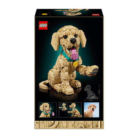 LEGO® ICONS Golden Retriever Puppy Animal Figure Building Set 11384