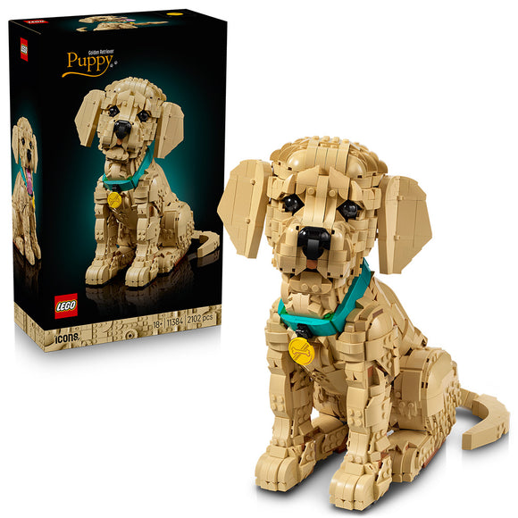 LEGO® ICONS Golden Retriever Puppy Animal Figure Building Set 11384