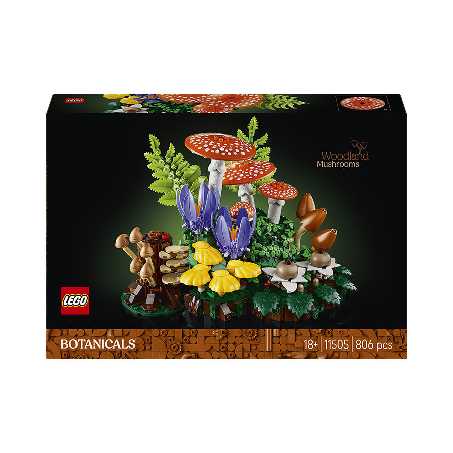 HERRBIVORE BOTANICALS 2点 セット LEGO® Botanicals Woodland Mushrooms Building Set 11505 | Import A Toy