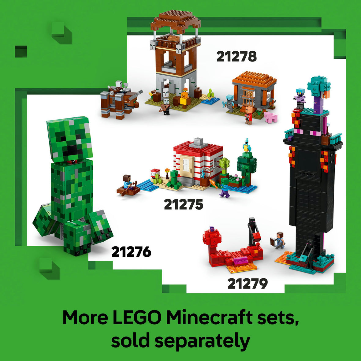 LEGO® Minecraft® The Pickaxe Mine Gamer-Room Decor and Axe Toy 21277