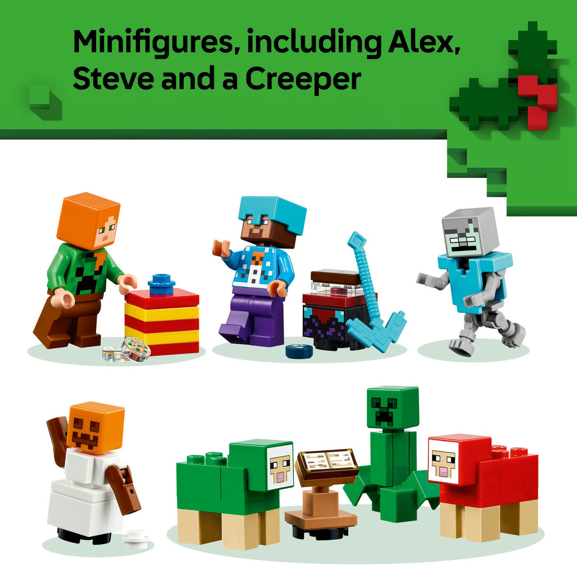 LEGO® Minecraft® Advent Calendar 2025, Christmas Gamer Gifts for Kids 21280