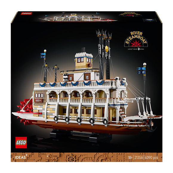 LEGO® Ideas River Steamboat, Nautical Decor for the Home 21356