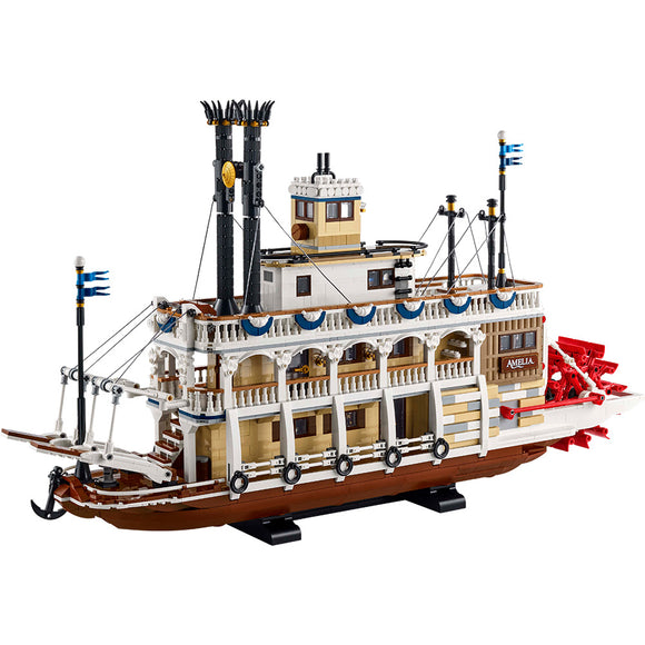 LEGO® Ideas River Steamboat, Nautical Decor for the Home 21356