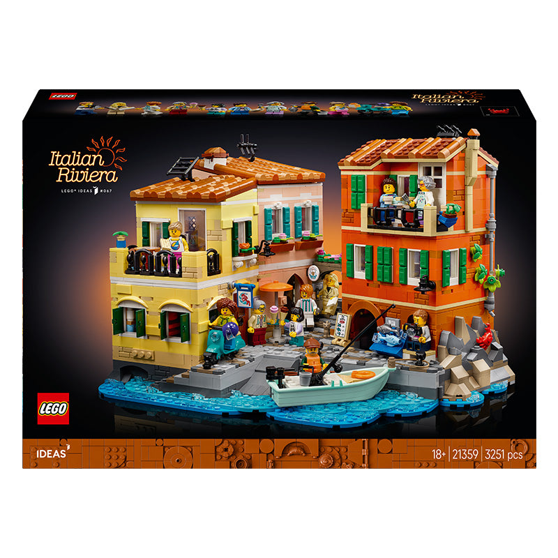LEGO® Ideas Italian Riviera, Architecture Model Kit for Adults