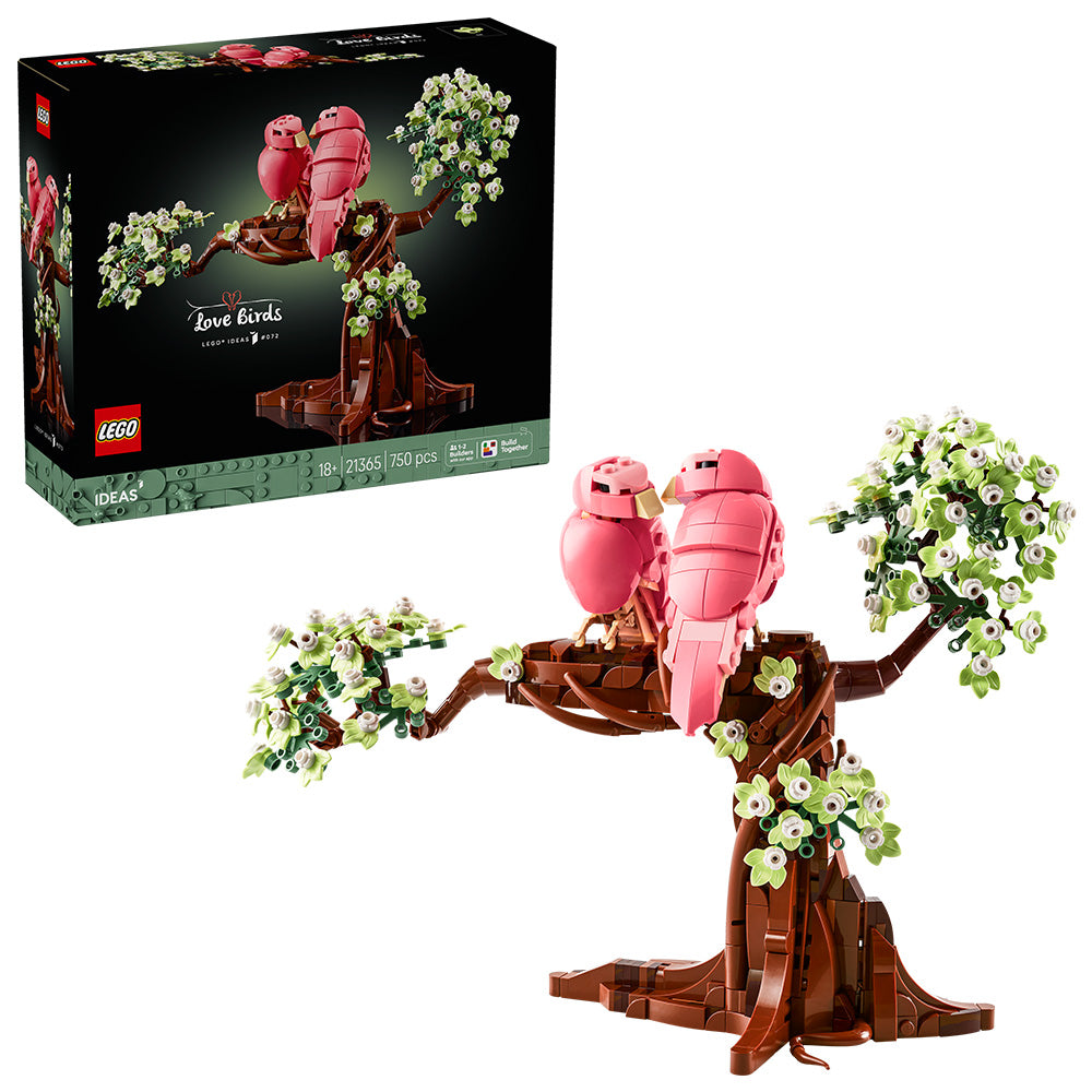 LEGO® Ideas Love Birds Building Set - Bird Decor 21365