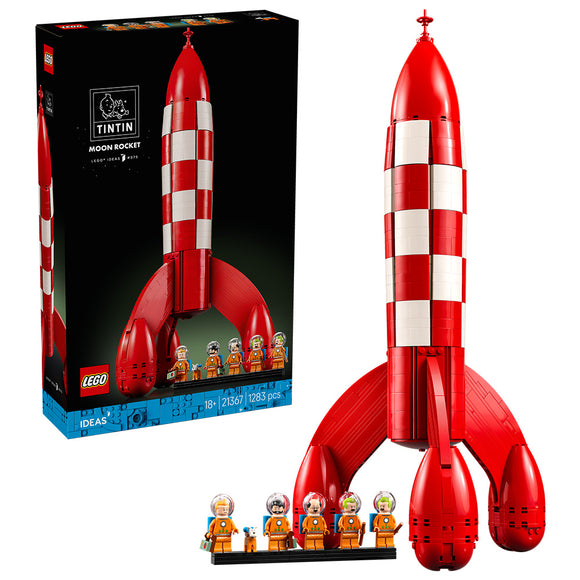 LEGO® Ideas Tintin® Moon Rocket Building Kit for Adults 21367