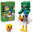 LEGO® Minecraft® Chicken Jockey Building Toy Decor 21582-10